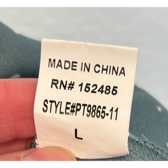 EUC!! PAPERMOON Reece Mixed Material Teal Blouse - Size L - Picture 8 of 9